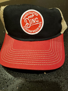 Black/Red/Off White Trucker Hat